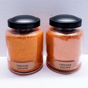 FIRESIDE ESCAPE -A Cheerful Giver Baby Jar Single Wick Candle, 6 oz (2 pcs)